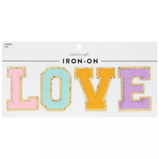 Love Chenille Iron-On Patches